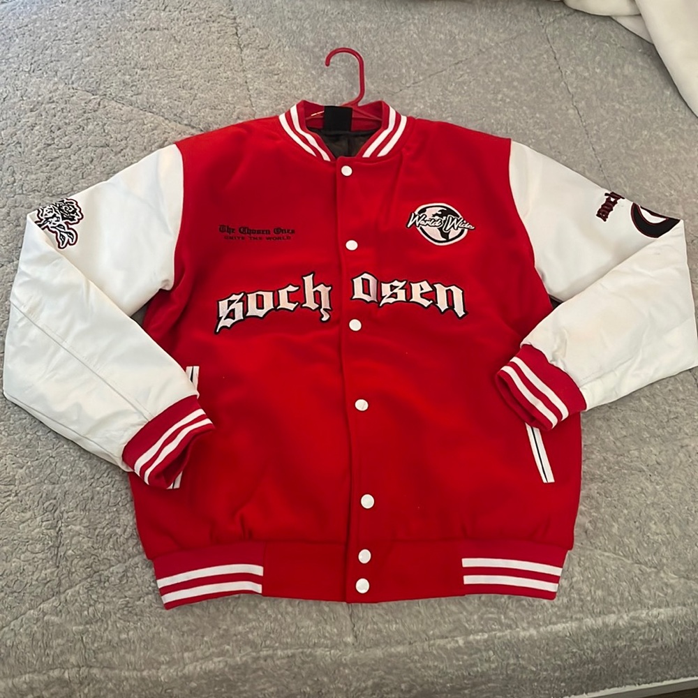 Men’s Varsity Jacket (Red)
